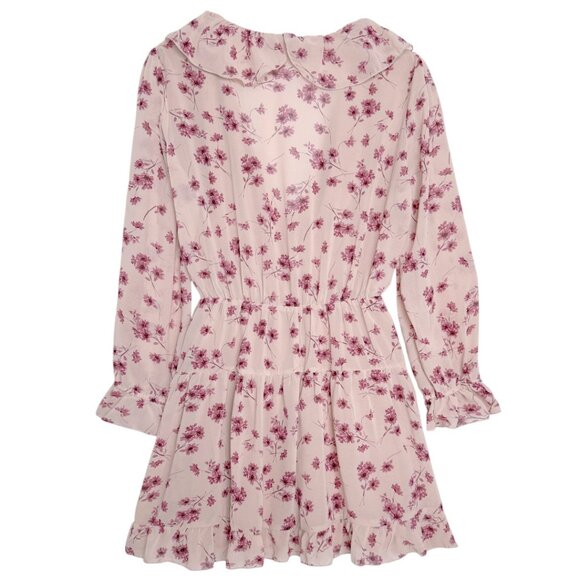NWT AAKAA FLORAL DUSTY PINK ROMANTIC COTTAGE CORE DRESS MEDIUM - Picture 2 of 5